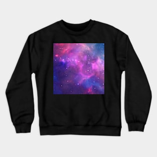 Space With Pink Clouds Crewneck Sweatshirt